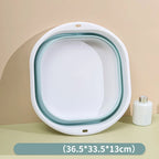 Klappwaschbecken aus Kunststoff, tragbare Waschbecken, zusammenklappbare Wäschewanne für Erwachsene, Baby-Badewanne, Badezimmer, Küchenzubehör, Waschbecken
