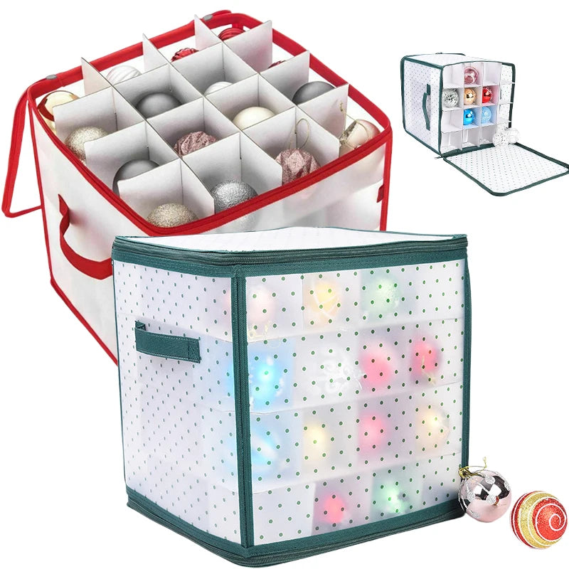 64-Grid Baubles Lagerung Box Weihnachten Bälle Lagerung Weihnachten Baum Dekorationen Organizer Flitter Lagerung Teiler Spielzeug Lagerung Box