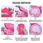 Magie Blingbling Mädchen Haar Diamant Bohrer Maschine DIY Pretend Play Werkzeug kinder Pädagogisches Spielzeug Kunststoff Diamant Aufkleber Ap...