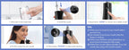 Sejoy Wasserflosser Dental Akku für die Zahnreinigung, 5 Modi, Munddusche, Zahnspangen, Zahnseide, Reiniger, tragbar, für Reisen nach Hause