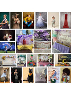 Weihnachten bunte Zug Hintergrund Fotografie Silvester Schneemann Weihnachtsbaum Geschenk Hintergrund Stand Kinder Winter Geburtstag Foto