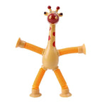 Kinder Saugnapf Spielzeug Pop Tubes Stress Relief Teleskop Giraffe Hand Spielzeug Sensorischen Faltenbalg Spielzeug Anti-stress Squeeze Spielzeug geschenk