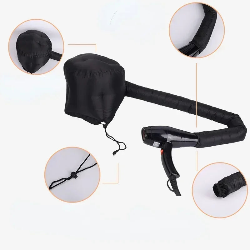 2PCSHair Motorhaube Tragbare Trockner Kappe Dampfer Quick Dry Gebacken Öl Pflege Diffusor Trocknen Friseur Werkzeuge Haar Kappe Dusche Kappe frauen