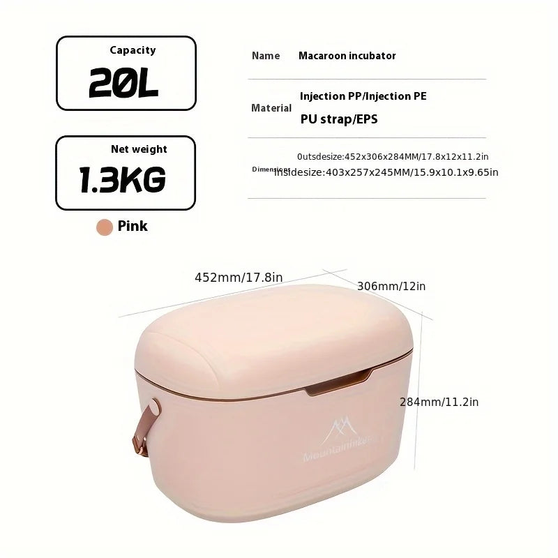 Mountainhiker 20L isolierter Kühler mit großer Kapazität – Outdoor-Camping-Kühler – tragbarer Outdoor-Camping-Eiskübel