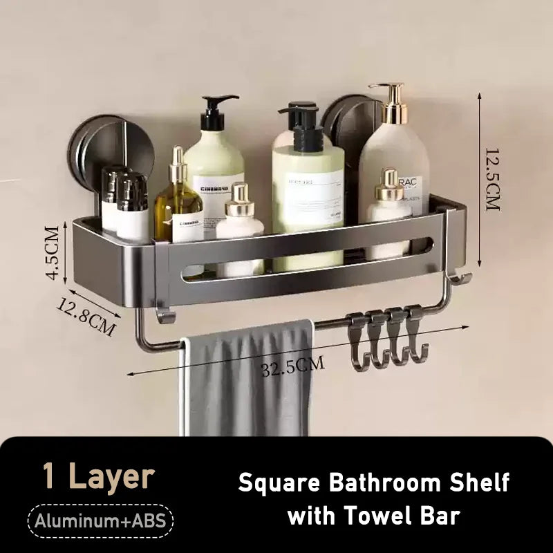 Badezimmer-Ecklagerregal, Saugnapf, Halterung an der Wand, Dusch-Caddy-Box, abnehmbares Badezimmer, Küche, Toilette, Organizer-Rack