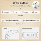 P12 Label Maker Mini tragbarer Thermo-Etikettendrucker ähnlich wie D11 D110 D101 Marklife P12 Etikettenmaschine DIY P12 Etikettenaufkleber