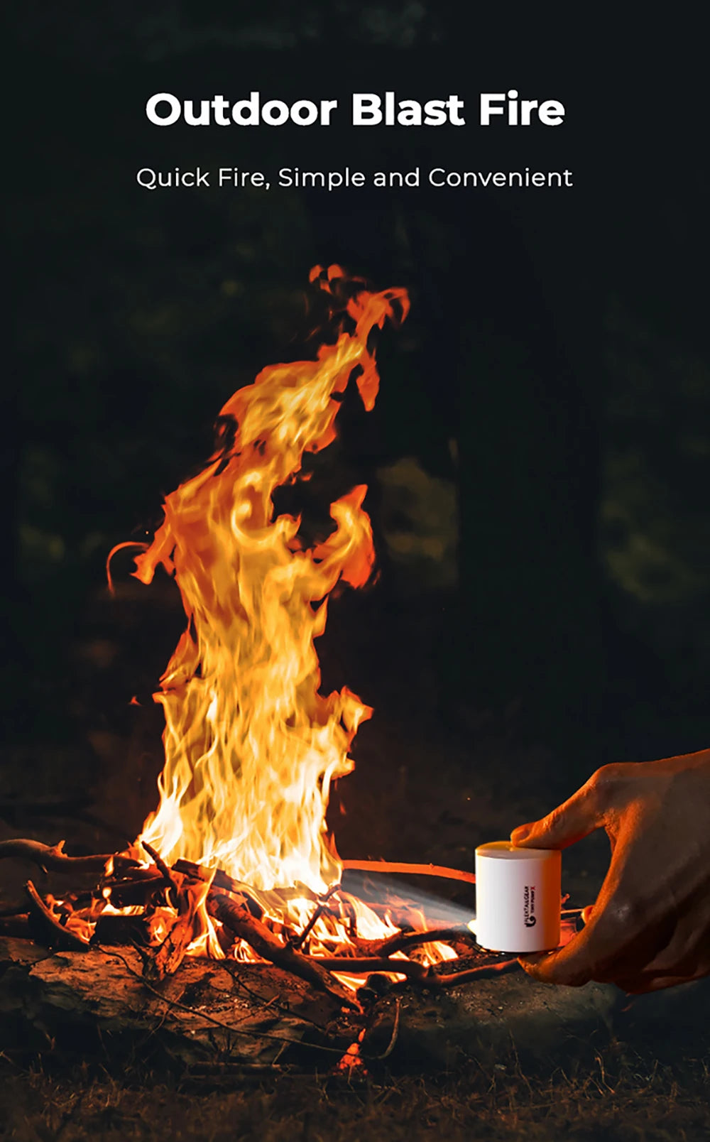 FLEXTAIL Tragbare Luftpumpe, Mini-Campingpumpe mit Licht, USB-C-Aufladung, ideal für Isomatten, Luftmatratzen, Vakuumbeutel