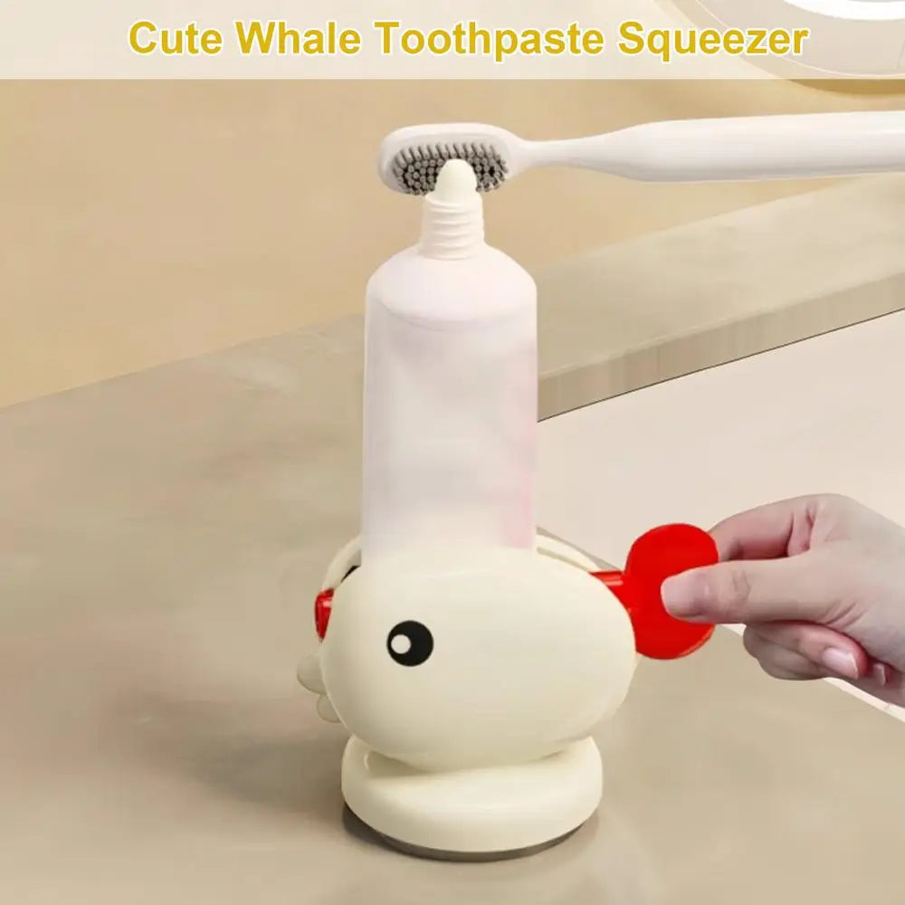 Zahnpasta Roller Squeezer Werkzeug Zahnpasta Spender Tube Squeezer Whale Rolling Zahnpasta Squeezer Saugnapf Zahnpasta