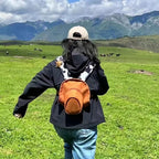 Kawaii Anime Rucksack im Cowboy-Hut-Design – Kunstleder, Cosplay & Schule | Geschenk für Mädchen
