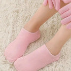 Feuchtigkeitsspendende Gel-Socken-Booties, feuchtigkeitsspendende Gel-Socken, Peeling, feuchtigkeitsspendende Socken, Handschuhe-Set für trockene Haut, Entferner mit Anti