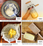 1000L/1500L Manueller Butterchurner, Paddel aus Buchenholz, Sahnemixer, Einmachglas, manuell für handwerkliche Butter, kultivierte Butter
