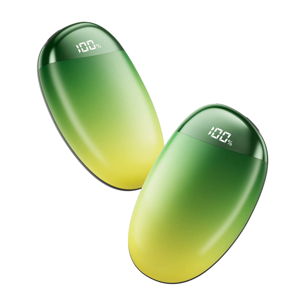 Tragbare Handwärmer, wiederaufladbar, 2 Stück, mit Display, 2-in-1 magnetische elektrische Handwärmer für Camping, Weihnachtsgeschenk