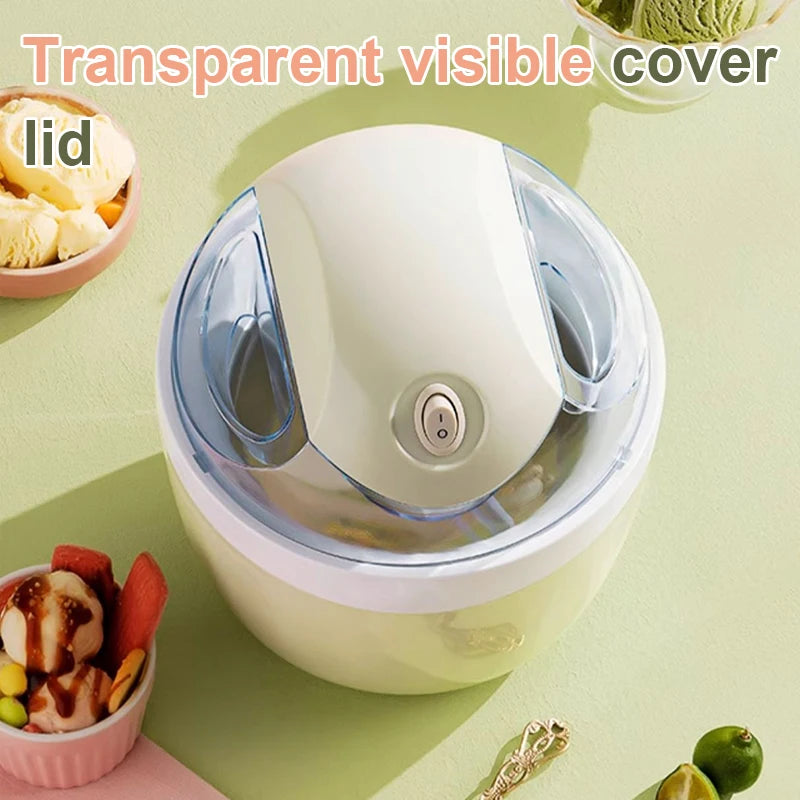Softeis Eismaschine Mixer automatische Schnee kegel Milch shake Mixer Eismaschine Sorbet Obst Dessert Joghurt Gefrier schrank 1l