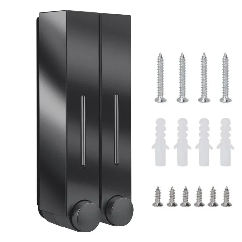 Seifenspender für 1/2/3 Tassen, Wandmontage, Duschseifenspender, Duschgel, Waschmittelspender für Badezimmerzubehör, kein Stanzen