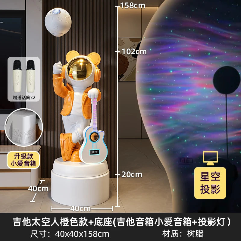 Astronaut Astronaut Bluetooth Audio Stern Licht Wohnzimmer Boden Ornament TV Schrank Boden Home Dekoration