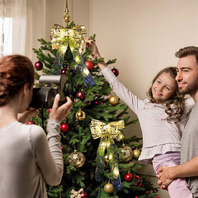 Lichterkette für den Innenbereich, batteriebetriebenes Weihnachtsband mit Lichtern, Weihnachtsbaum-Zubehör, Dekoration für Weihnachten, Neujahr