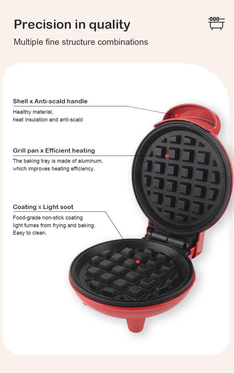 110V/220V Multifunktionaler Waffelkuchenzubereiter