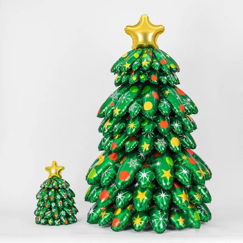 3D Große Weihnachtsbaum Luftballons Montieren Weihnachtsbaum Aluminiumfolie Ballon für Neujahr Party Home Decor Foto Requisiten Ornamente