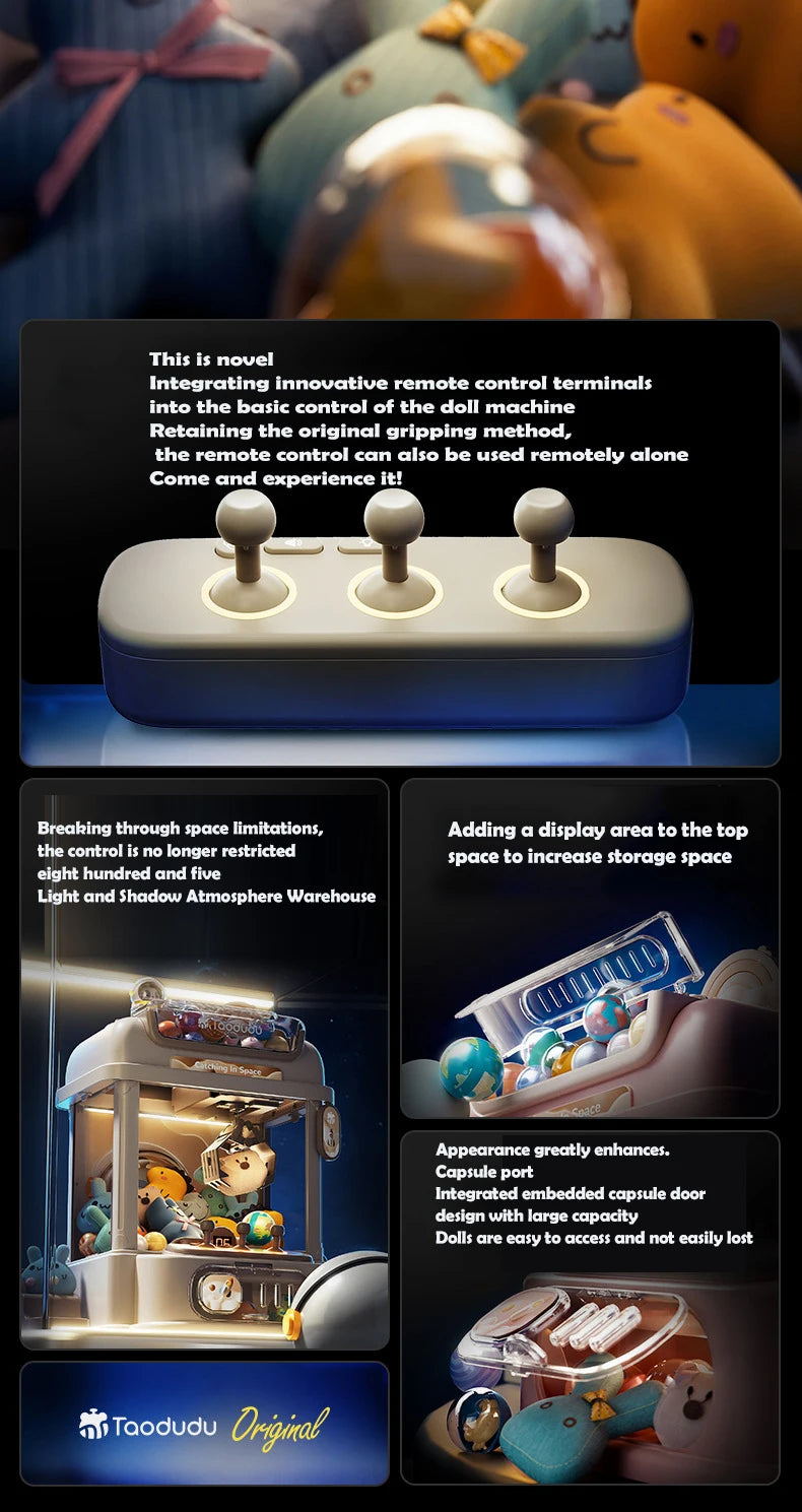 Große Größe DIY Puppe Maschine Kinder Münze Betrieben Spielen Spiel Mini Klaue Fangen Spielzeug Kran Maschinen Musik Puppe Kinder Weihnachten Geschenke Spielzeug