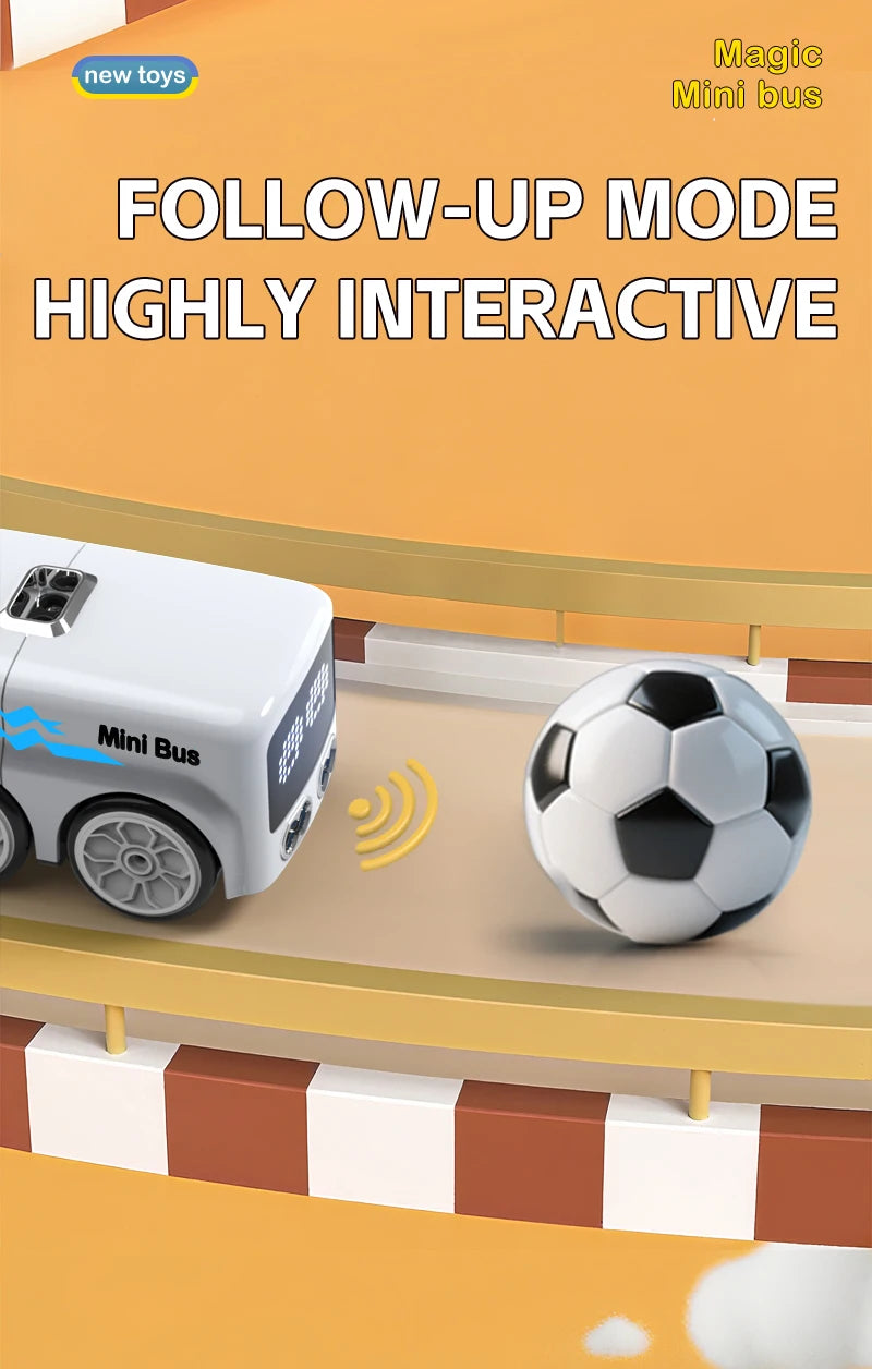Smart RC Magic Mini Bus, Intelligente Fernbedienung, Geste Sensing Induktion, Folgen Cartoon, Auto Animation, Fahrzeug Spielzeug, Kinder Geschenk