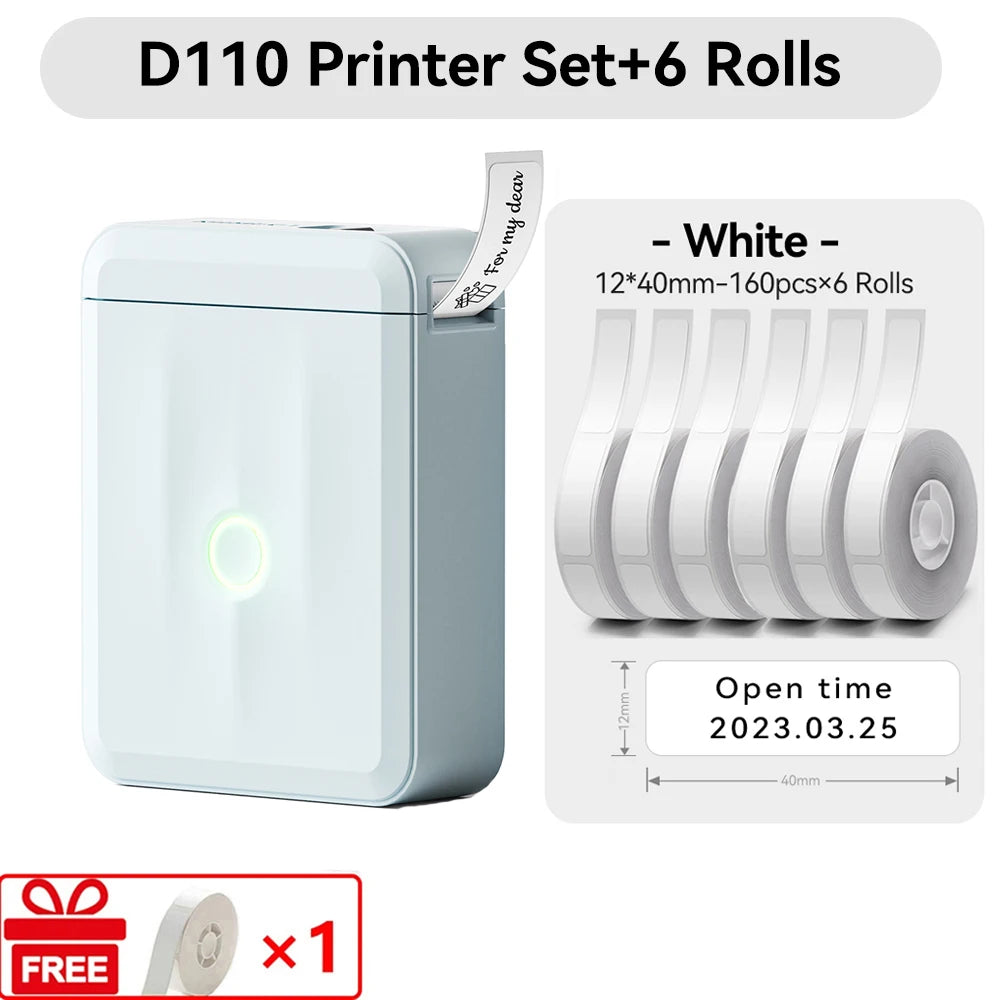 Niimbot D110 Mini Handlicher Thermodrucker Kabellose Etikettenmaschine