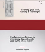 Ganzkörper-Massagematte mit Airbags, Dehnungsheizung, 3D-Entspannung der Lendenwirbelsäule, Rückenmassagegerät, PU-Leder, tragbar und tragbar