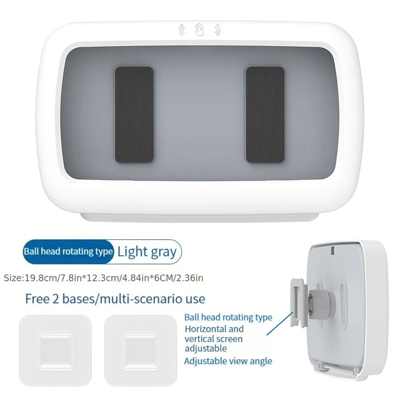 Dusch-Handyhalterung, wasserdichte Wandhalterung für Badezimmer, 360° drehbar, beschlagfrei, Touchscreen-Halterung für alle Handys