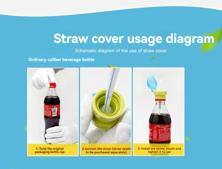 Kleinkind Kleinkind Trinkrohr Flasche Kappe Kinder Auslaufsichere Getränke Saft Soda Wasser Flasche Twist Stroh Abdeckung