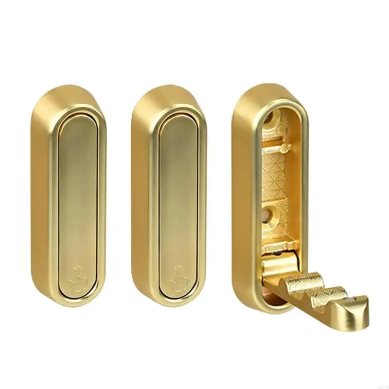 3pcs moderne Badezimmerhaken faltbares Design Nicht Schlupfflächen bescheidene Haken Starke Handtuchhaken für Badezimmer