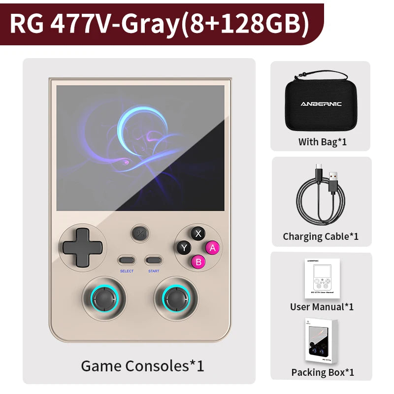 Anbernic RG477V Retro-Handheld-Konsole – Android 14, 4,7" 120Hz, Dimensity 8300, 5500mAh