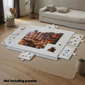 Puzzlebrett mit 6 Schubladen & Ständer – 2-in-1, Filzoberfläche, 1000+ Teile, neigbar