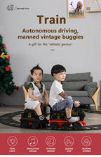 Kinder Zug Reiten Spielzeug Ailway Klassische Elektrische Modell Kann EINE Kleine Zug Schiene Auto Kinder Baby Walker Kinderwagen Spielzeug Jungen