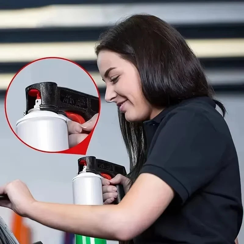 Ergonomischer Sprühdosen-Griff – Wiederverwendbare Lackierhilfe, Präzise Dosierung | Für DIY, Auto & Dekoration | Einzel- & Sets