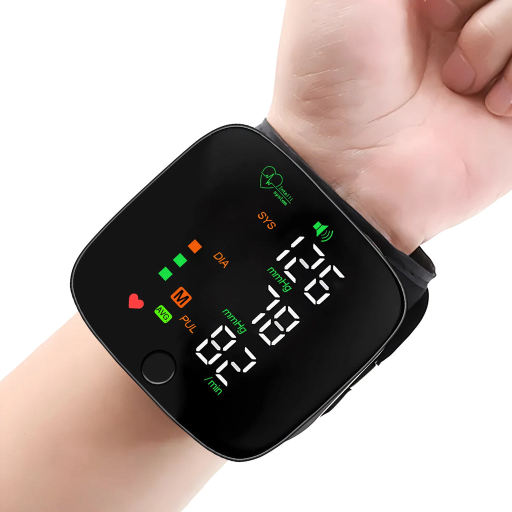 Neue LED Handgelenk Blutdruck Monitor