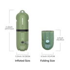 2-in-1-LED-Lampe, 2000 mAh, wiederaufladbar, Notlicht für den Außenbereich, IP66, wasserdicht, aufblasbar, faltbar, magnetisches Fülllicht, USB-Aufladung