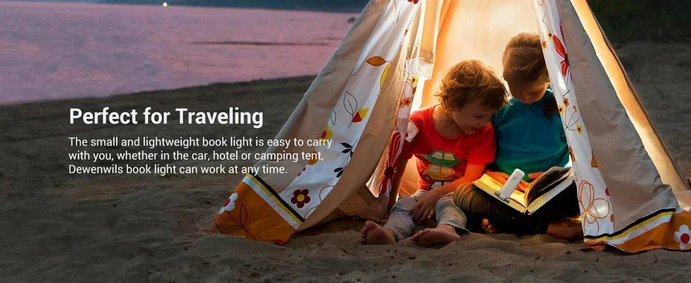 Neue USB wiederaufladbare, zusammenklappbare, tragbare Lesebuch-Lichter, Augenschutz, 3 Lichtfarben, einstellbare Helligkeit, Nachtlampe