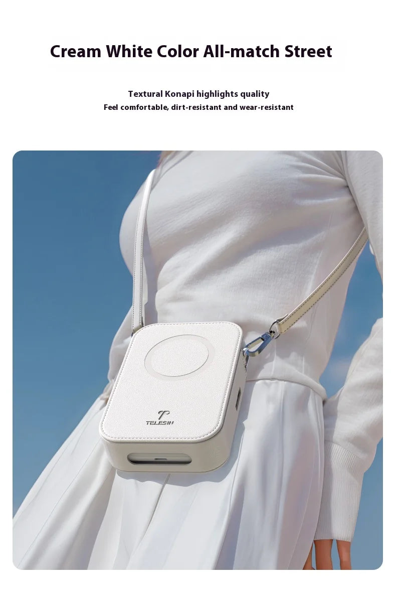 TELESIN LIENE Mini-Fotodrucker Zink, tintenfrei, 300 dpi, kabellos, Bluetooth, tragbarer Foto-Waschautomat mit APP für selbstgemachte Bilder und Geschenke