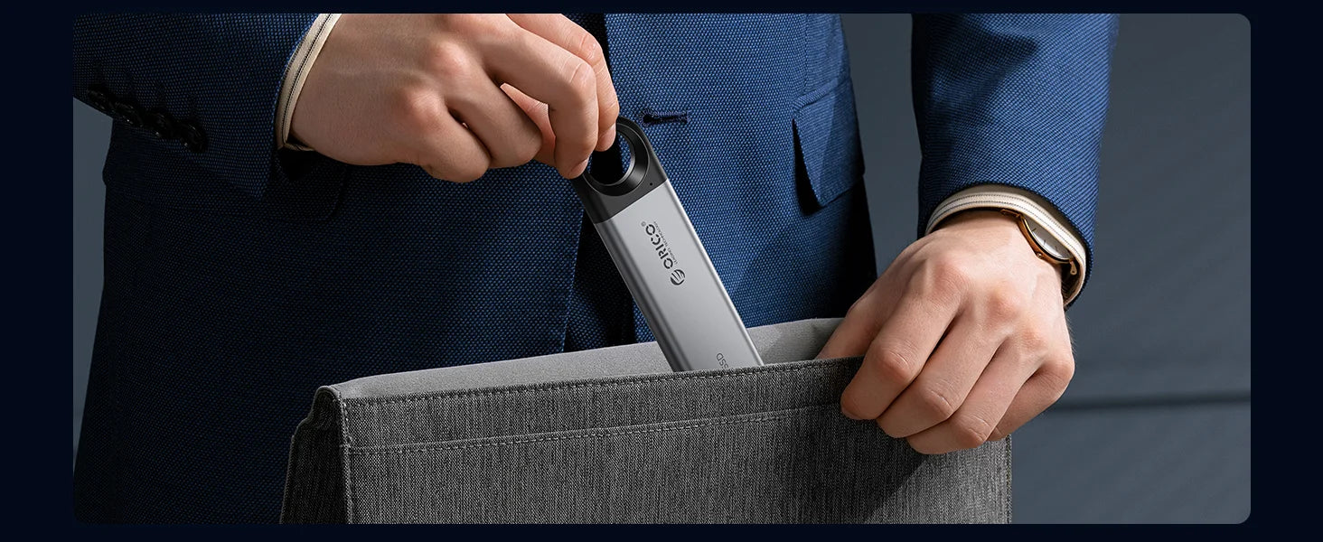 ORICO 1 TB externe SSD bis zu 1050 MB/s Design zum Aufhängen, tragbares Solid-State-Laufwerk, PSSD für Tablets, Laptops, C10