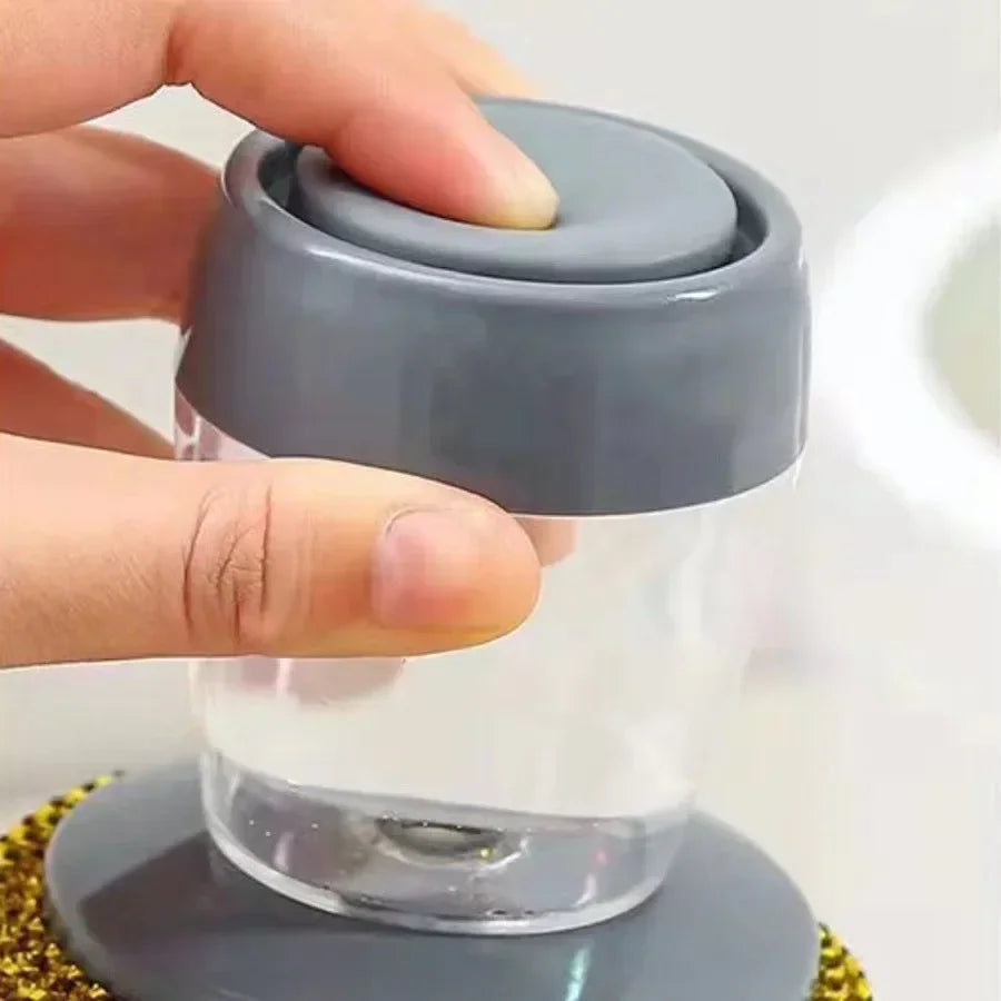 1 ~ 10PCs Geschirrspülbürste mit Seifenspender, automatische Seifenflüssigkeit, Topfbürste, Küchenreinigungsbürsten, Werkzeug