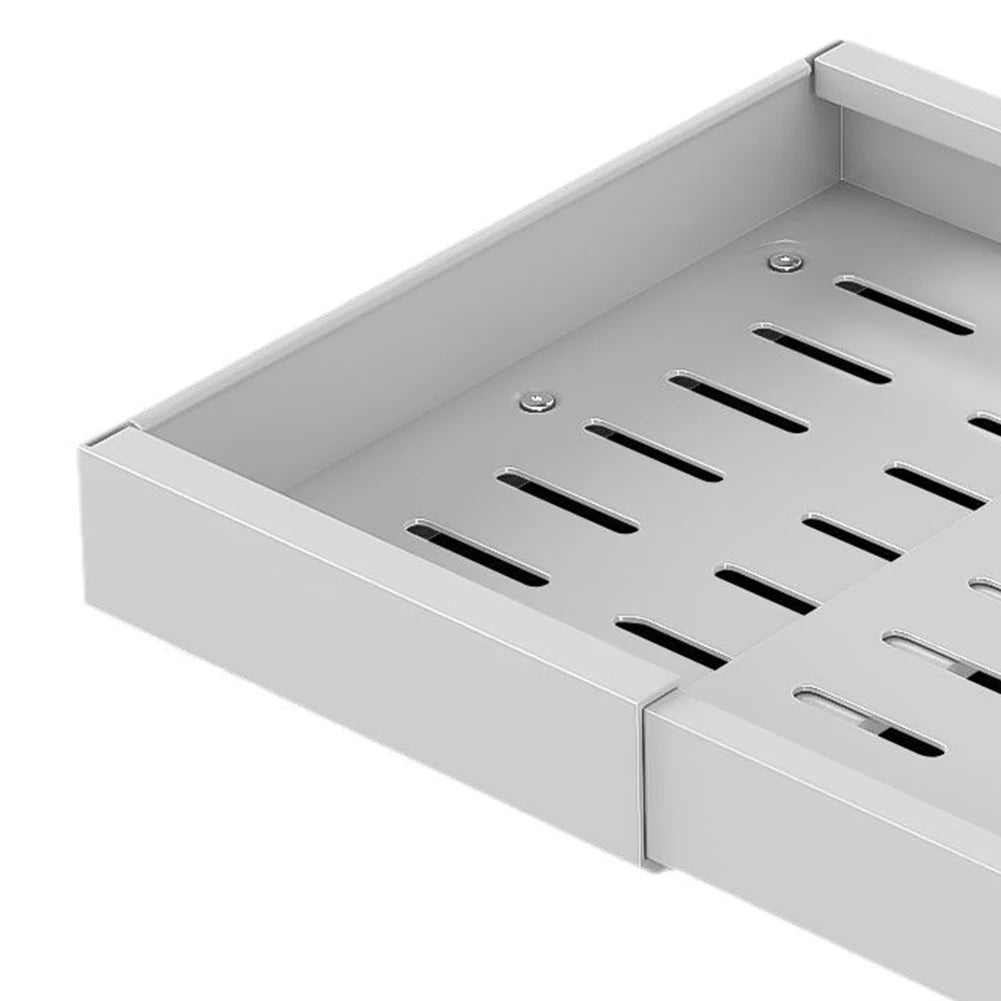 Schubladen-Schrank-Organizer ausziehbare ausziehbare Gleitschiene aus Kohlenstoffstahl unter der Spüle, Aufbewahrungsregal für Küchenschrank