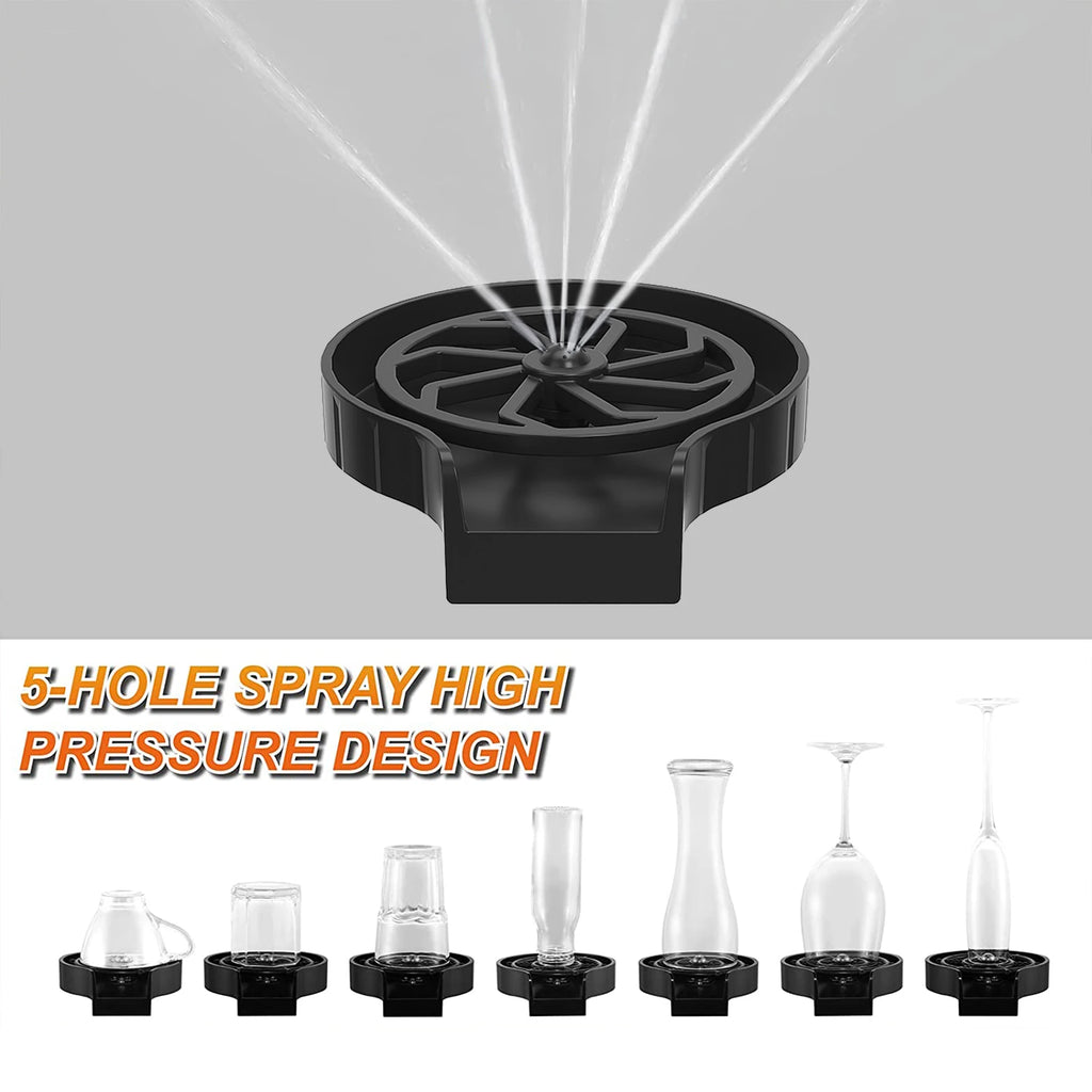 Glasspüler für Küchenspüle, Tassenwascher für Spüle, Flaschenwascher für Bar, automatische Tassenwascher, Küchenspüle-Zubehör