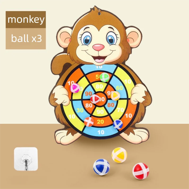 Lernspiele Dartscheibe Babyspielzeug Stickey Ball Dart Indoor Sports Kind Montessori Spiele für Kinder von 3 bis 7 Jahren