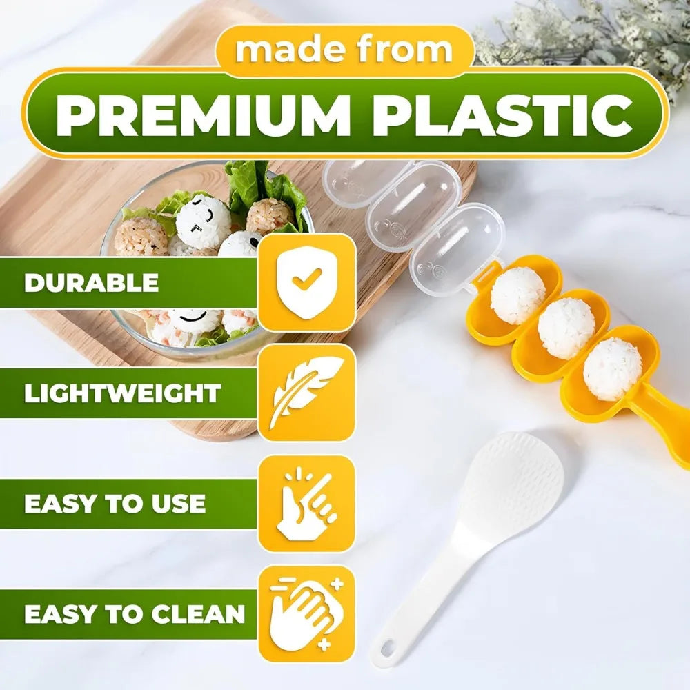 Reisball-Maker-Form mit Paddel, Sushi-Maker, Reisball-Form, Former, Sushi-Form, Reisball-Shaker, Sushi-Maker-Form