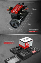 TOYAN FS-L200AC Motormodell 7 cc Inline 2 Zylinder 4-Takt luftgekühlter Nitro-Motormodellbausatz – TOYAN- und OTTO-MOTOR-Version