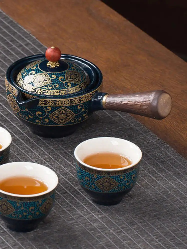 Keramik Teekanne Chinesische Gongfu Teekanne 160 ml Tee Maker Infuser 360 Rotation Einzigen Topf Tragbare Chinesische Gongfu Tee Liefert