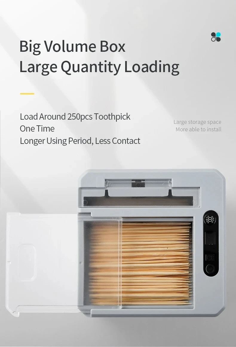 Elektrische Zahnstocher Halter Smart Automatische Sensor Zahnstocher Spender Zahn Pick Container Organizador Küche Zubehör