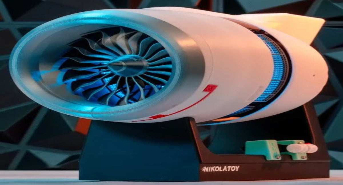 Luftfahrt-Turbofan-Motor, Modellstrahlmotor mit umgekehrter Schubfunktion, Desktop-Spielzeug CFM-LEAP