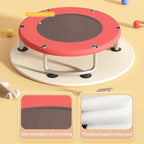 Kindertrampolin, verstellbares Kleinkindtrampolin mit Basketballkorb, Schaukel, Sandsack, Ozeanbälle, Trampolin mit Netz