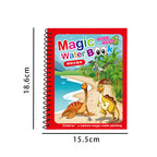 1P wiederverwendbares Wasser-Zeichenbuch – schmutzfreier magischer Malblock mit nachfüllbarem Wasserstift