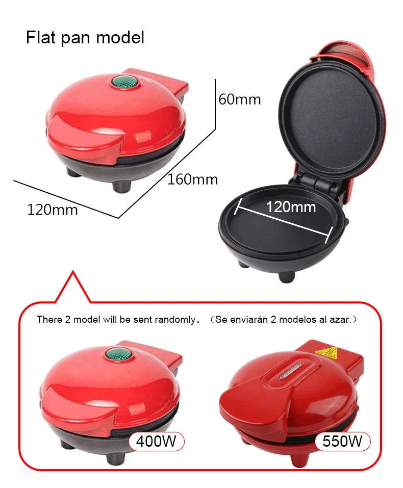 110V/220V Multifunktionaler Waffelkuchenzubereiter